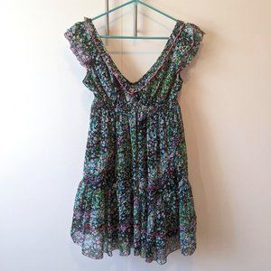 Lipsy London Ditsy Floral Dress - Size 10